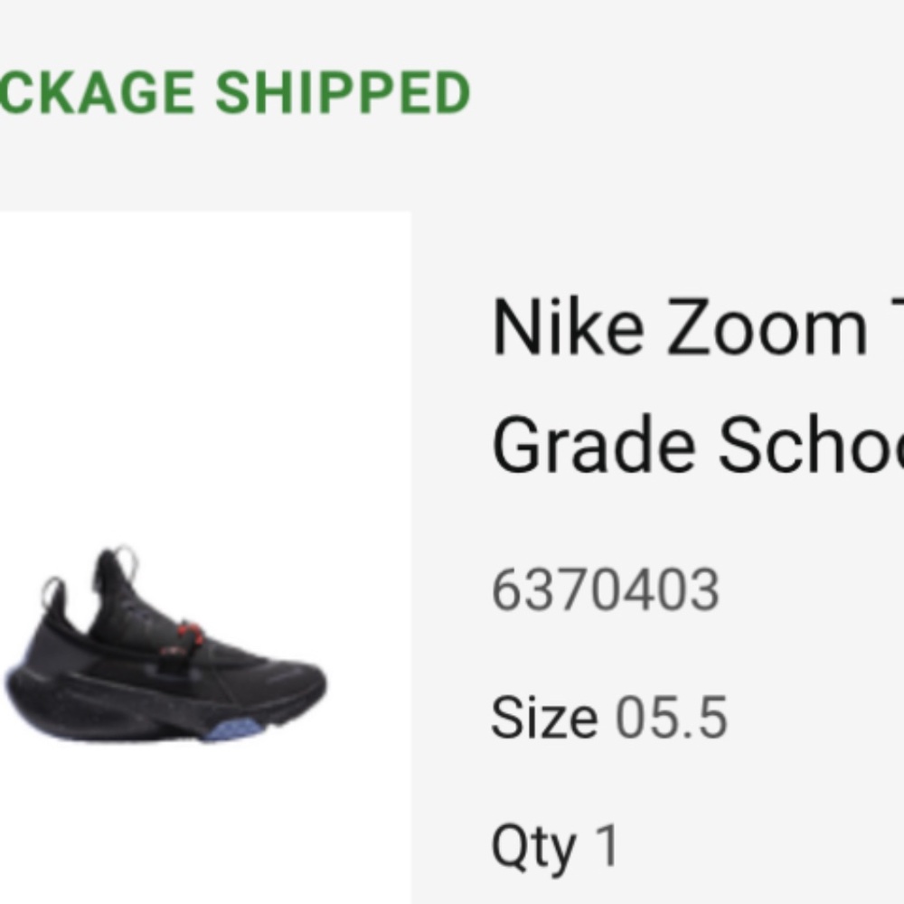 Nike Zoom Traverse -size 5.5  youth